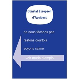 Constat amiable d'accident Constat amiable d'accident