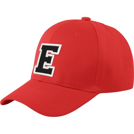 Morefaz New Casquette de Baseball Cap Rouge Garçon Fille Enfants Chapeau Bonnet Unisexe A-Z Alphabet (E)