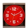Atmosphera Horloge Pendule Murale silencieuse - Diamètre 30 cm - Coloris Rouge