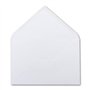 100x enveloppes DIN B6 - blanc - rabat pointe - 180 x 125 mm - 120 g/m² - collage humide sans fenêtre