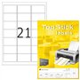 TopStick - Pochette de 2100 étiquettes d'adressage autocollantes (63