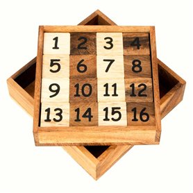 Logica Jeux Art. Taquin - Casse-Tête Mathématique en Bois Précieux - 2 Jeux en 1 - Difficulté: 2/6 Moyen+4/6 Extreme - Version d Logica Jeux Art. Taquin - Casse-Tête Mathématique en Bois Précieux - 2 Jeux en 1 - Difficulté: 2/6 Moyen+4/6 Extreme - Version d