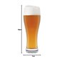 H&H Set 6 Bicchieri Birra Weizen In Vetro Cc 330