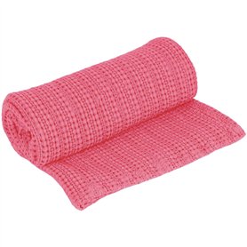 Vent Du Sud Plaid en Coton 130x170 cm Perla Corail Vent Du Sud Plaid en Coton 130x170 cm Perla Corail