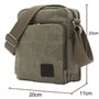 Outreo Sac bandoulière Homme Sac Besace Vintage Petit Porté épaule Sac en Toile Sacoche de Voyage pour école Université Cours Tr