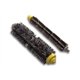 vhbw 2x Brosses rotatives, set de rouleaux compatible avec iRobot Roomba 774, 775, 776, 765, 772 aspirateur - brosse à lamelles, vhbw 2x Brosses rotatives