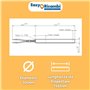 Easyricambi Bougies d'allumage pour poêle à pellets 280 W 155 mm ; diamètre 10 mm ; pour la Nordica Extraflame