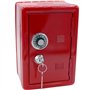 Tirelire en métal en Forme de Coffre Fort avec Clef – Rouge