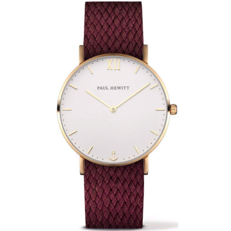 Paul Hewitt PH-SA-G-St-W-19S Montre à Quartz analogique Unisexe pour Adulte avec Bracelet en Nylon