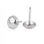 sourcing map Clou Tapissier 7/16 Pouce Diamètre Acier Inox Punaise Décoratif Clou Punaise 150Pcs