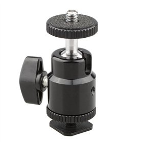 CAMVATE 1/4 Mini tête à rotule Flash Hot Shoe Support à vis for Trépied pour Appareil Photo CAMVATE 1/4 Mini tête à rotule Flash Hot Shoe Support à vis for Trépied pour Appareil Photo