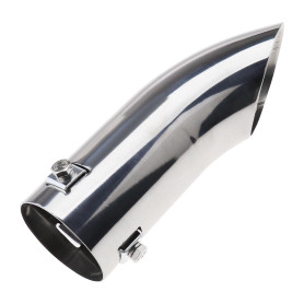 Embout d'échappement coudé Sortie Tuyau Enjoliveur Pot d'échappement en acier inoxydable Voiture Arrière Embout d'échappement coudé Sortie Tuyau Enjoliveur Pot d'échappement en acier inoxydable Voiture Arrière