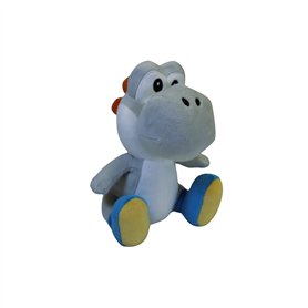 Nintendo - Merc Yoshi plüsch 17 cm Blanc Super Mario Brothers Peluches, Multicolore (415844) Nintendo - Merc Yoshi plüsch 17 cm Blanc Super Mario Brothers Peluches