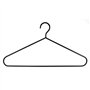 Hangerworld 5 Cintres 45cm en Acier Renforcé à Revêtement Noir et Lisse avec Barre Pantalon pour Vestes