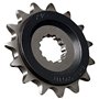 JT JTF1381.15RB Pignon silencieux 15 dents pas 520 caoutchouté - Diam.Int. 21.7/25