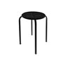 Tabouret en métal Robuste et Stable VELLEMAN - FP135B avec Assise en Plastique - SCH 177503