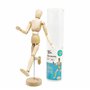 Mont Marte Mannequin Homme 30 cm – Modèle de Dessin – Figurine Idéal – Marionnette en Bois – pour Les Débutants