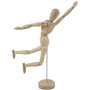 Mont Marte Mannequin Homme 30 cm – Modèle de Dessin – Figurine Idéal – Marionnette en Bois – pour Les Débutants, Les Professionn
