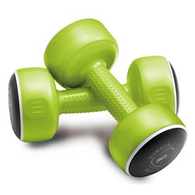 Body Sculpture Haltères Unisexes BW108-06, Vertes, 2 x 3 kg Body Sculpture Haltères Unisexes BW108-06