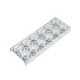 Bosch Siemens 654245 00654245 Bac à œufs pour 12 œufs avec compartiment de porte Compartiment latéral 280 x 99 x 25 mm Transpare