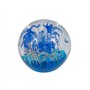 Rêve Boule 232 (Mini) Fleur bleue sur base de boule en verre d'or