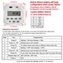 Heschen Commutateur de Relais de minuterie programmable hebdomadaire de Puissance LCD numérique CN101A DC 24V 16A SPST