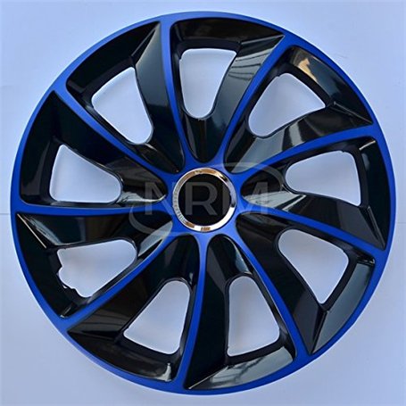 Lot de 4 enjoliveurs STIG Extra Noir/Bleu 13"