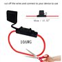 WMYCONGCONG Lot de 2 porte-fusibles robustes en ligne de calibre 10 60 A, grande taille
