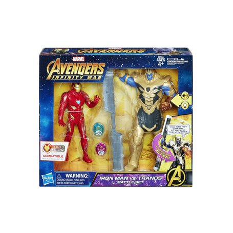 Hasbro Collectibles - Avengers 6 Inch Iron Man Vs. Thanos Battle Set(Marvel)