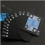 Jeu de cartes noires de poker professionnel - Étanche - En plastique - Qualité supérieure - Pour plus de plaisir pendant vos séa