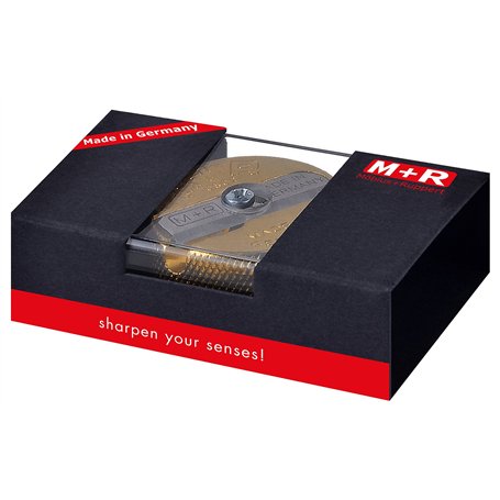M+R 706021000 Taille-crayon rond double en laiton