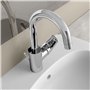 Ideal Standard B1716AA Mitigeur de lavabo Ceraflex bonde en métal G1 ¼, Fixation par Le Bas, Bec de Tuyau avec mousseur | Sailli
