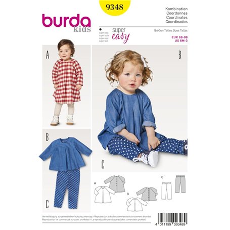 Burda Patron Kids 9348 Ensemble