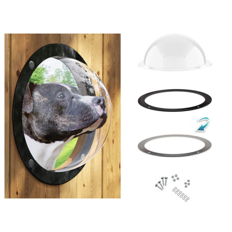 Lucky Lamb Gardenscout - Fenêtre de clôture pour Chien Animaux Domestiques Chat | en Verre Acrylique pour Une cabane de Jeux ou