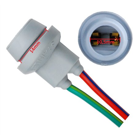 W5W T10 194 W3W Support de Douille Ampoule caoutchouc Connecteur T10 W5W WY5W Adaptateur Prise Phare Lampe femelle feux clignota