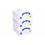 Really Useful Box Lot de 3 boîtes de rangement pour 93 CD/ 44 DVD -Transparent - 18 l - 480 x 390 x 200 mm