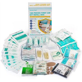 General Medi Pack de suppléments pour Trousse de Premiers Soins Composée de 160 Articles pour la Maison, Le Véhicule, Les Voyage General Medi Pack de suppléments pour Trousse de Premiers Soins Composée de 160 Articles pour la Maison