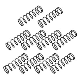 sourcing map Ressort de Compression 1.2mm Fil Diamètre, 14mm OD, 45mm Libre Longueur Ressort Acier Extension Ressort Noir 10Pcs sourcing map Ressort de Compression 1.2mm Fil Diamètre