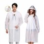 Eva BigLion Poncho imperméable et réutilisable à capuche avec manches pour adulte