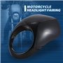 Coque de phare avant KaTur - Kit de support de pare-soleil pour projecteur à fourche - Pour les Harley Sportster Cafe Drag Dyna