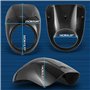 Coque de phare avant KaTur - Kit de support de pare-soleil pour projecteur à fourche - Pour les Harley Sportster Cafe Drag Dyna