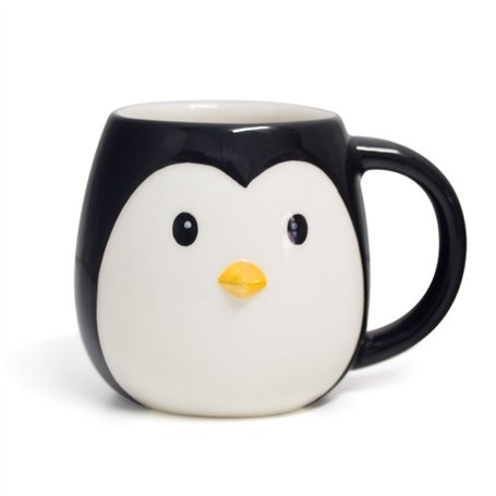 Balvi Mug Pingo Pingouin en Forme de Coupe la tête capacité 400ml Lave-Vaisselle et Micro-Ondes Céram