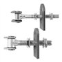 2 x Outils de so® Porte Charnière M18 ouvert 185 mm avec table d'hwei ßlasche réglable porte Angel anschweißscharnier Constructi