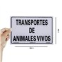 Normaluz RD20665 - Señal Adhesiva Transportes De Animales Vivos Adhesivo de Vinilo 20x30 cm