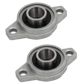 sourcingmap FL002 15mm alliage zinc 2 boulon bride rotule Roulement bille montés 2pcs sourcingmap FL002 15mm alliage zinc 2 boulon bride rotule Roulement bille montés 2pcs