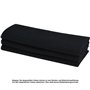Lot de 3 torchons de cuisine noirs - 100 % coton - Motif gaufré - Torchon de cuisine - Noir