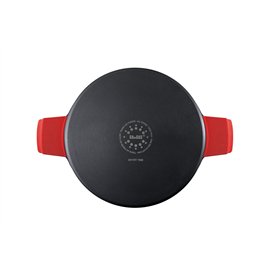 IBILI - Sauteuse Excellent titanio en fonte d’aluminium, couvercle en verre et poignées en silicone, 36 cm, Antiadhésif, Compati IBILI - Sauteuse Excellent titanio en fonte d’aluminium