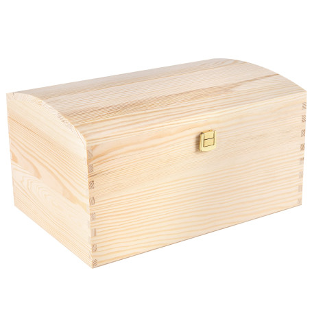 Creative Deco Grande Coffre Boite Rangement Noel en Bois Non Peint | 34