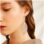 Gleamart délicat Filigrane abattants Boucles d'oreilles légères feuilles plaqué métal oreille Goujons Boucles d'oreilles longues