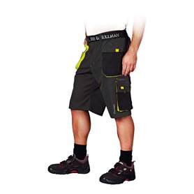 LEBER & HOLLMAN LH-FMN-TS_SBYL Pantalon de Protection Court Noir/Jaune Taille L LEBER & HOLLMAN LH-FMN-TS_SBYL Pantalon de Protection Court Noir/Jaune Taille L